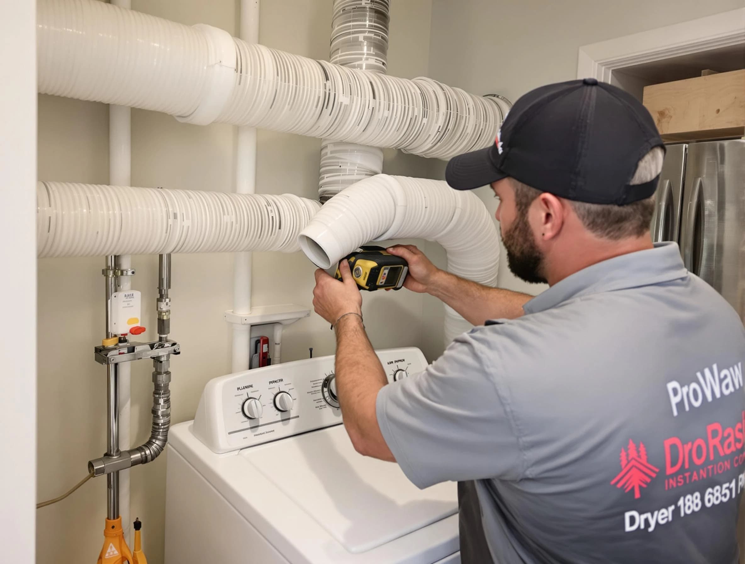 Professional dryer vent hose installation by El Reno Dryer Vent Cleaning in El Reno