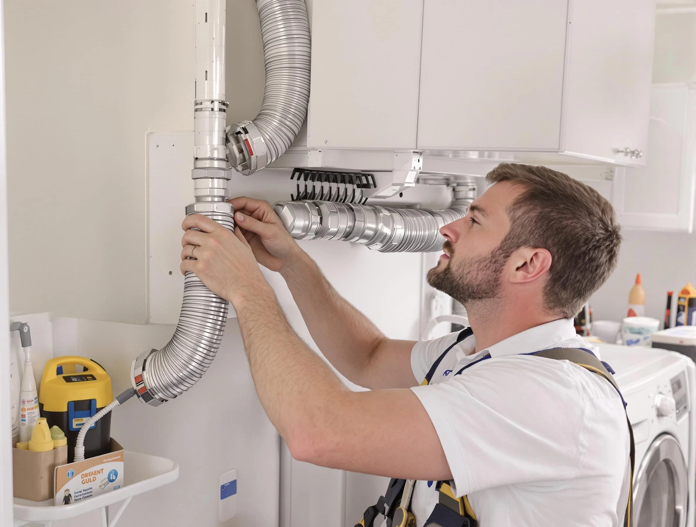 Professional dryer vent repair and installation by El Reno Dryer Vent Cleaning in El Reno