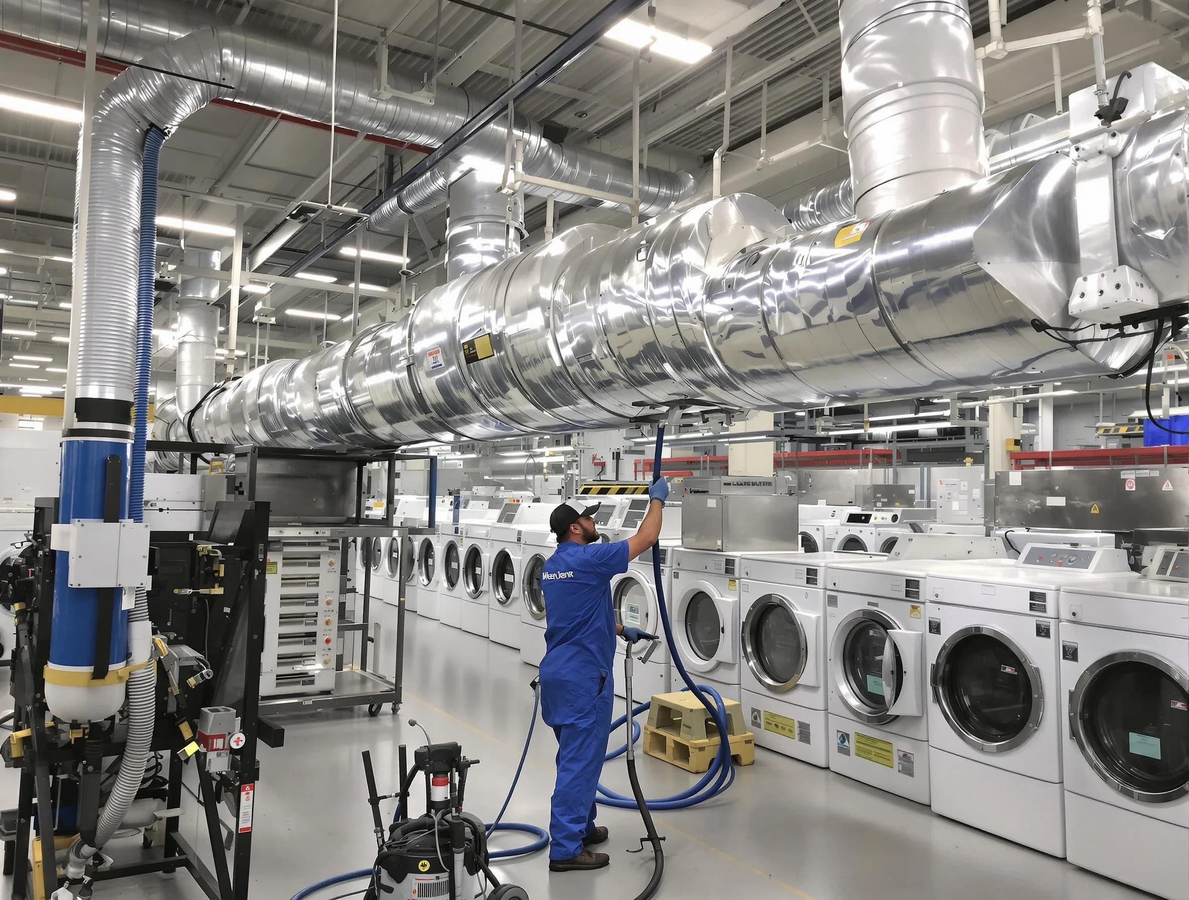 El Reno Dryer Vent Cleaning team performing heavy-duty industrial dryer vent cleaning in El Reno